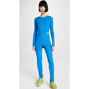 Simon Miller NWT Women's Blue Ribbed Orbit Top Size XXS